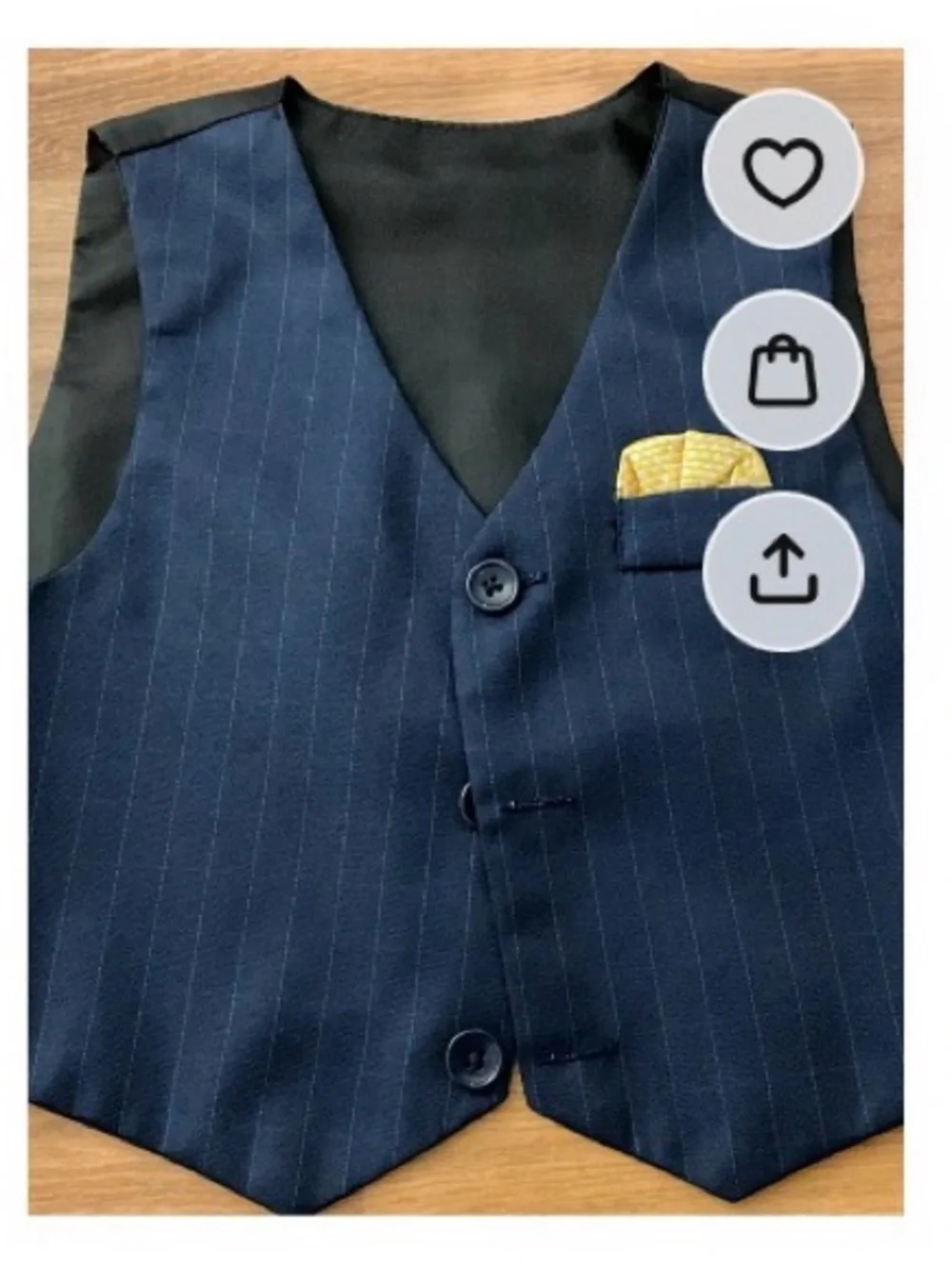 Source Unknown tailored navy